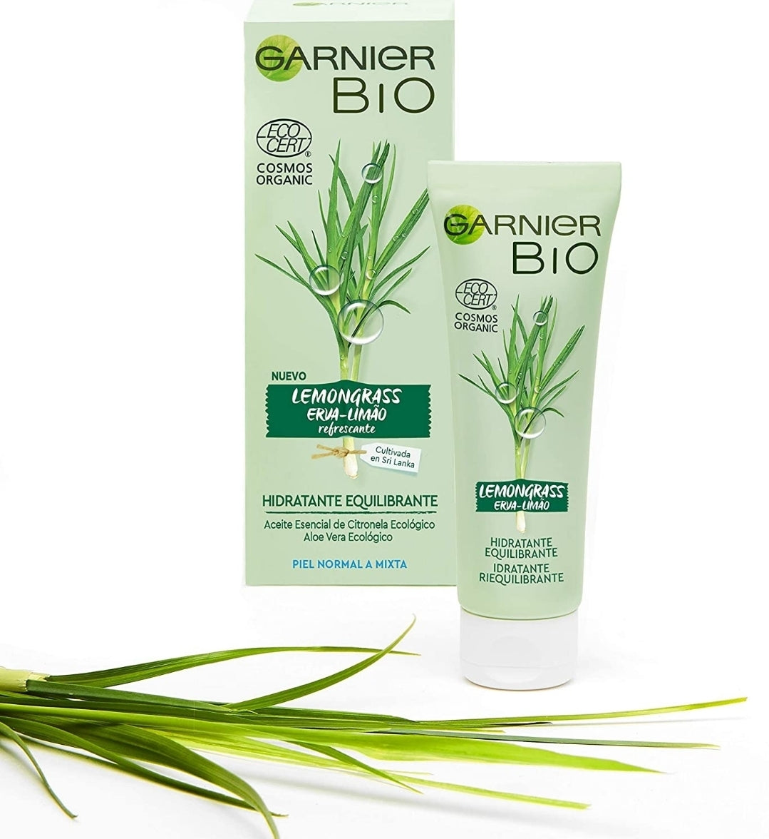 GARNIER BIO Crema Hidratante lemongrass ecológico con Aloe Vera