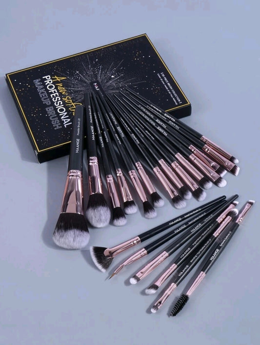 MAANGE Set de 20 brochas de maquillaje profesionales